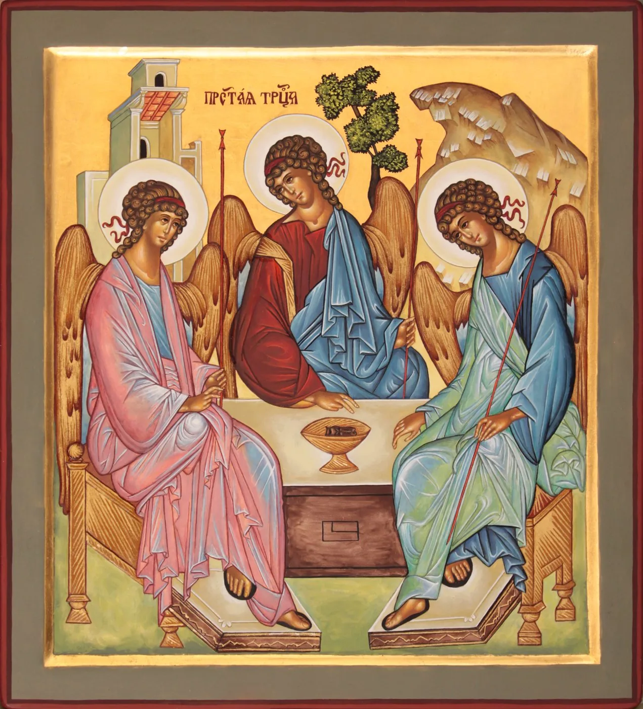 Icon of the Holy Trinity after Rublev